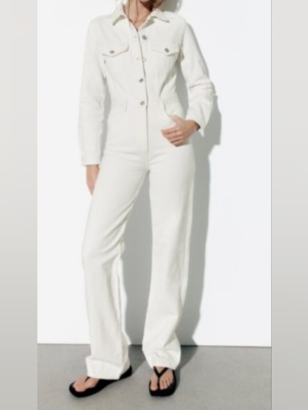 Zara Ecru/White Jumpsuit